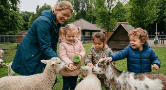 Afbeelding - Bezoek aan kinderboerderij 